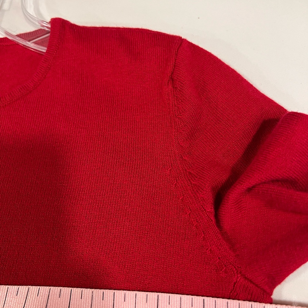 J. Jill Women’s Red Trapeze Long Sleeve Pullover‎ Sweater A-Line Size XS - Picture 5 of 12